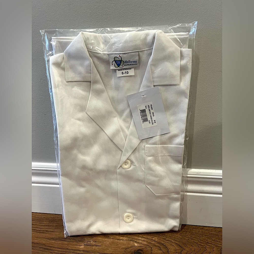 Kids lab coat size 8-10yrs